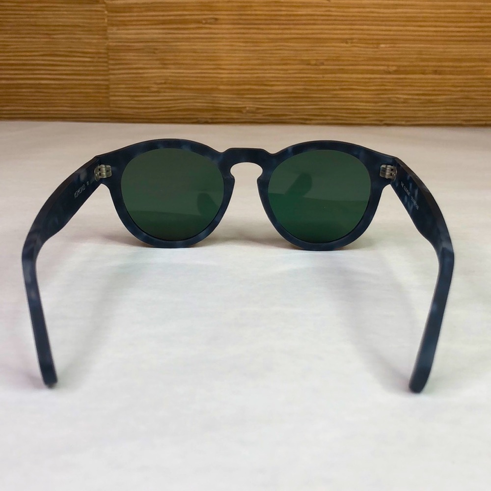 KOMONO sunglasses NEW Clement Matte Indigo Demi blue tortoise round - Picture 10 of 14